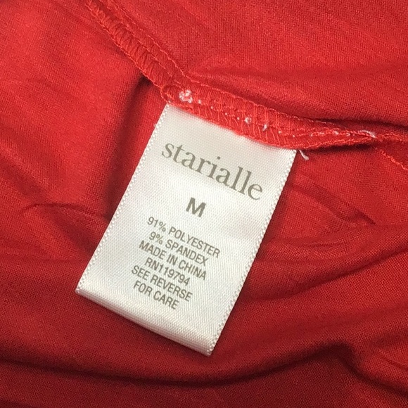 🪭 Starille Red Black Super Soft Long Sleeve Top & Pants Loungewear Set Sz.M/L - Picture 8 of 11